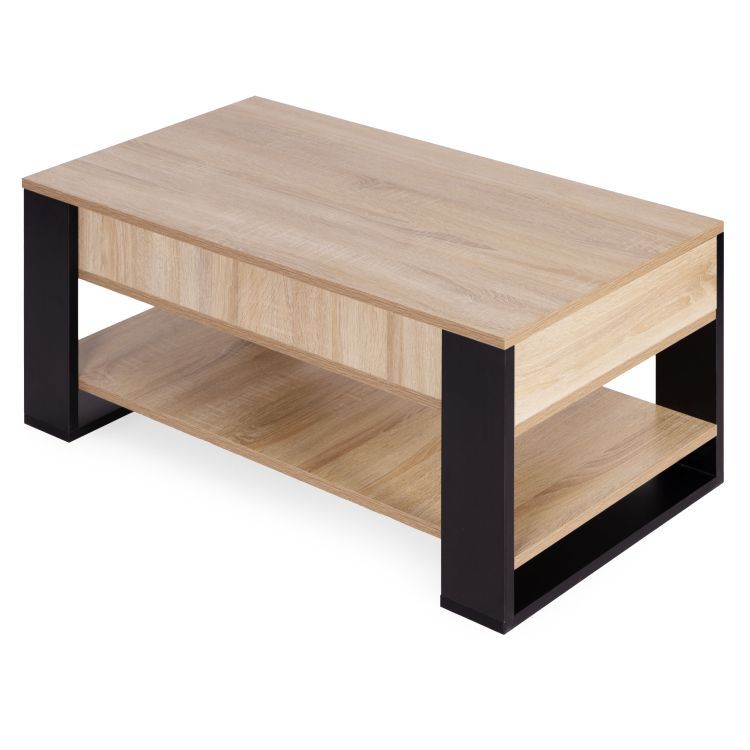 Rozkladacíkonferenčnýstolíksvýklopnoudoskou90cm 71114 prírodná