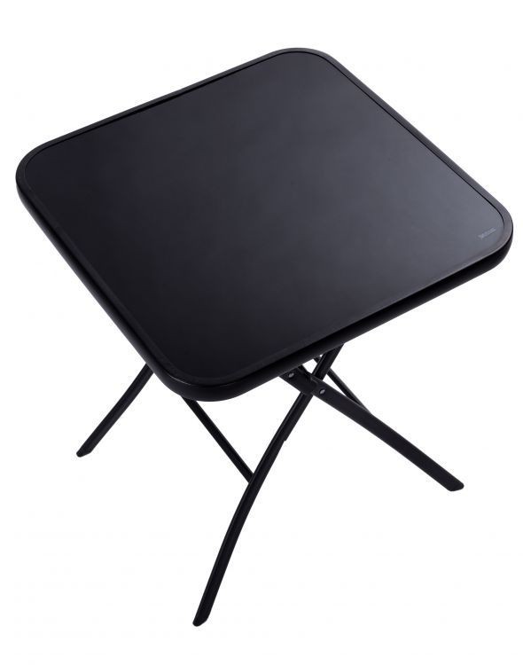 Masă de grădină pliantă neagră 60 cm