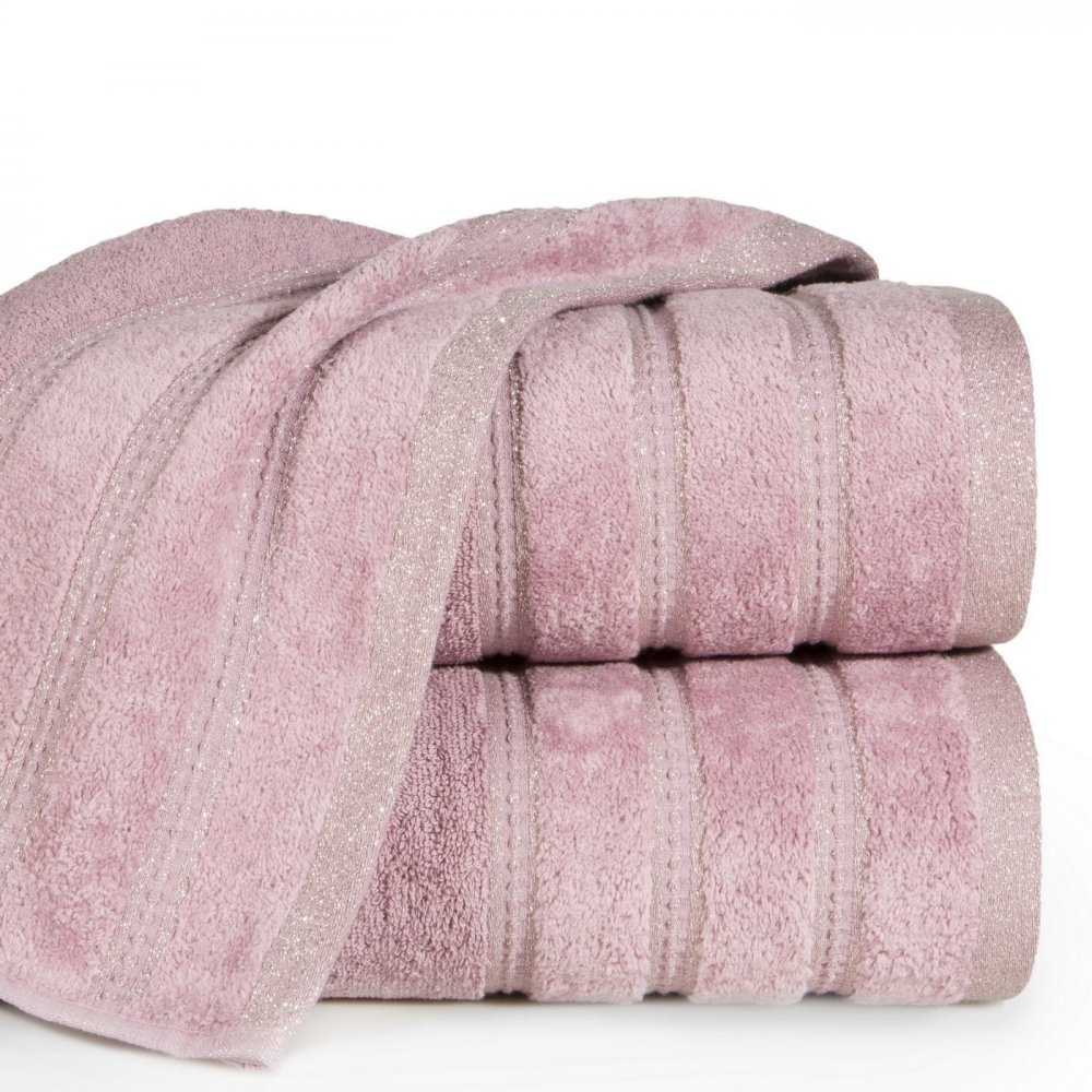 OsuškaGLORYvjemnejružovejfarbe,svelúrovýmokrajomalesklouniťouŠírka:50cm|Dĺžka:90cm