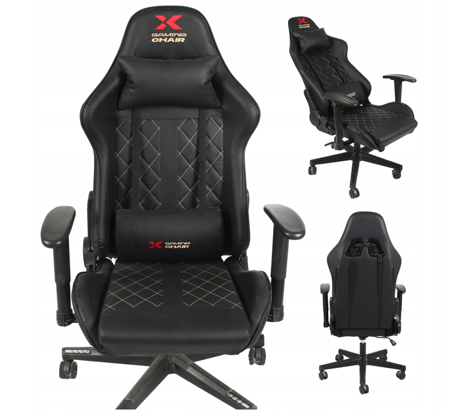 Scaun de gaming Xgaming Xcom2 negru - auriu
