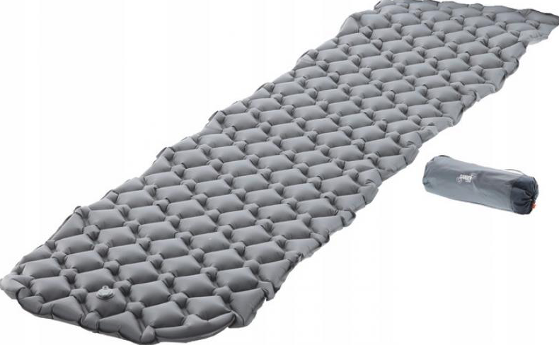 Saltea gonflabilă pentru drumeții 190 x 56 x 5,5 cm Gri