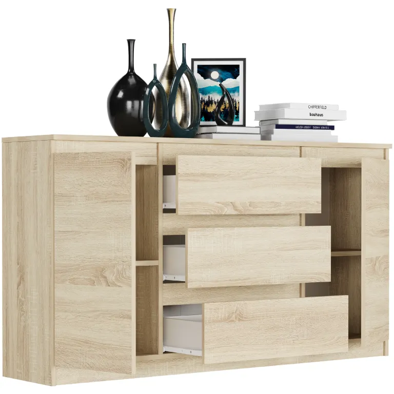 Comoda spațioasă R-140-S3 - diferite variante de culoare sonoma