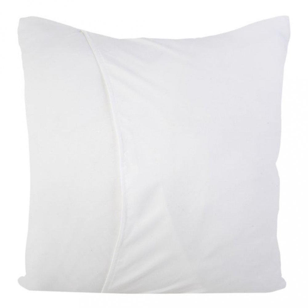 Față de pernă albă bej de lux cu ornamente 40 x 40 cm