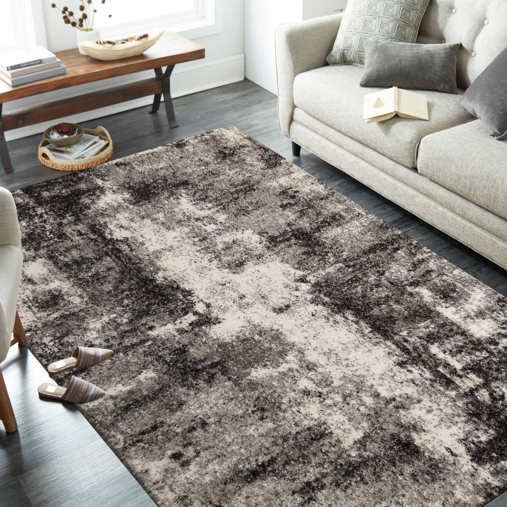Brilatní béžově hnědý koberec s jemným abstraktním motivem Šířka: 120 cm | Délka: 170 cm