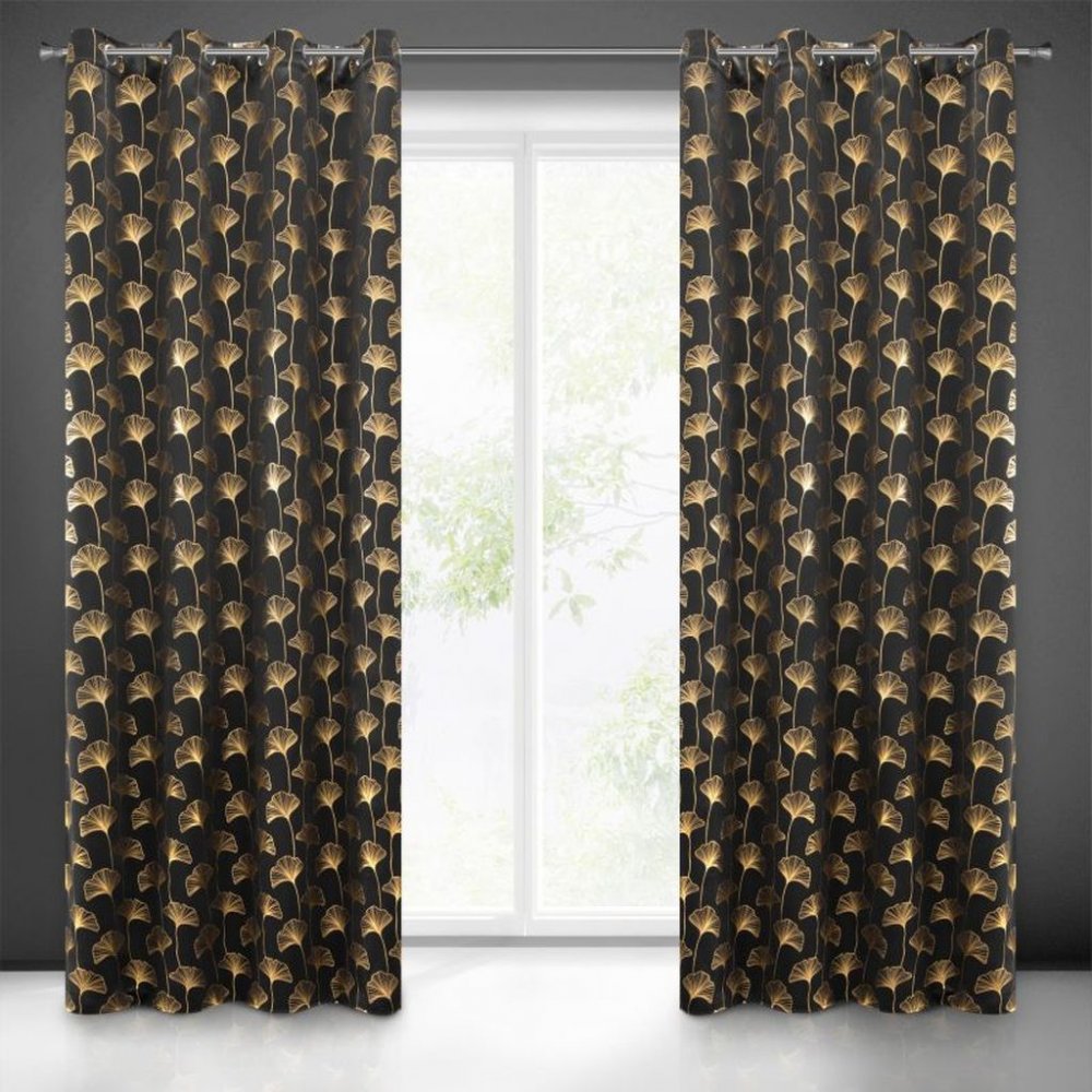 Modernézávesysozlatoupotlačouvčiernejfarbe135x250