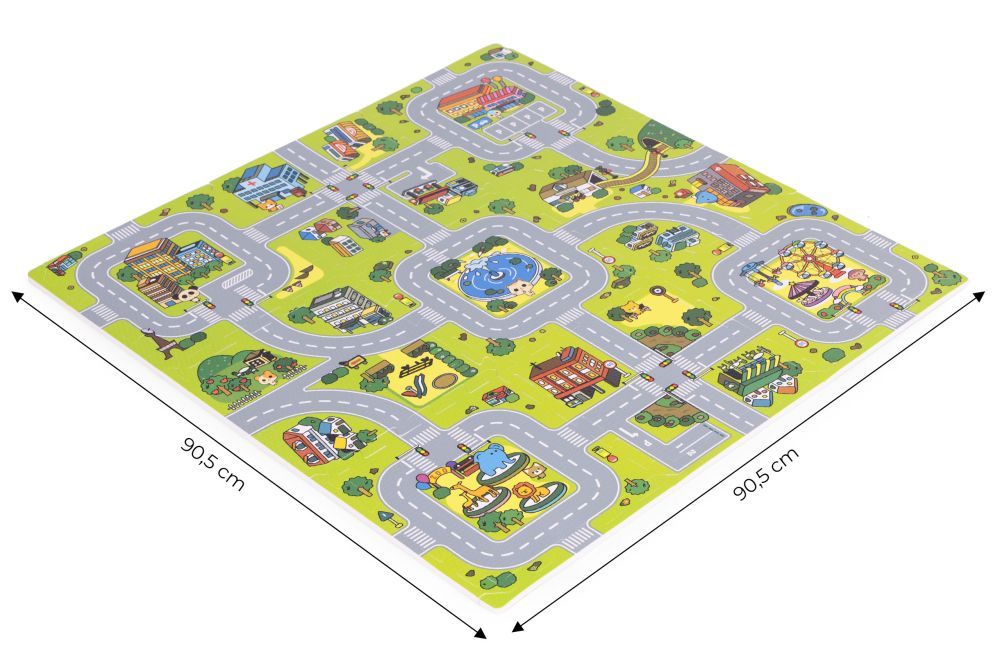 Covor din spumă pentru copii 90,5 x 90,5 cm - transport loc de joacă