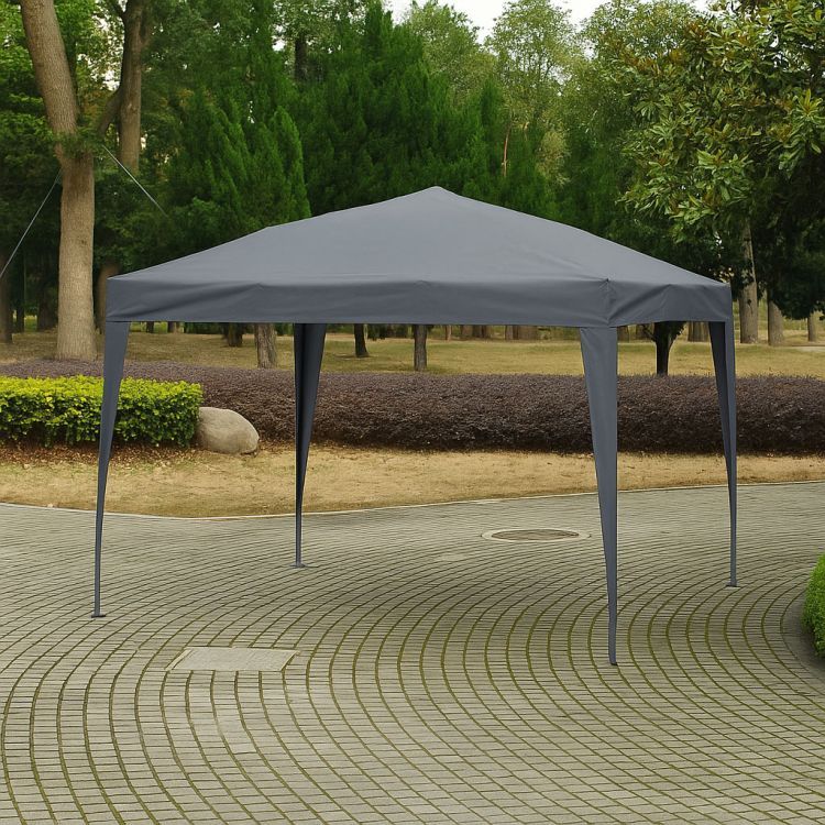 DomTextilu Záhradnýstanso4stenami3x3msivá sivá MULPAW-3X3-A-4W_GREY