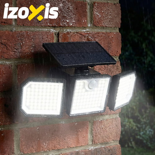 Solárnalampa167LED500lmspohybovýmasúmrakovýmsenzorom–IP65