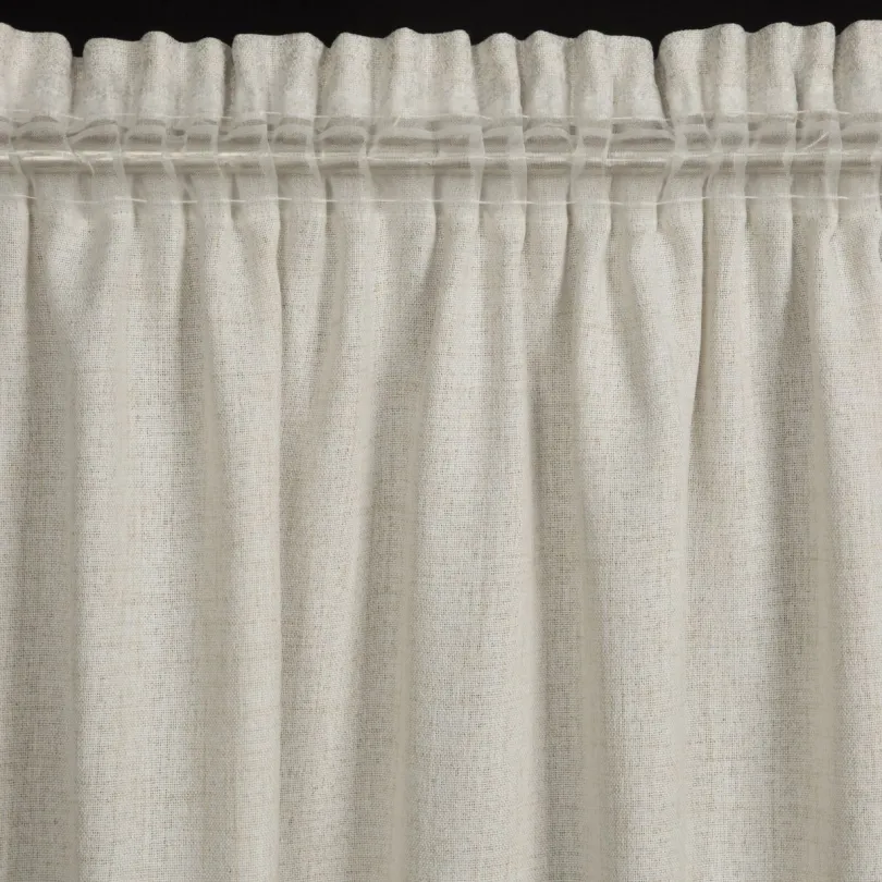Perdea decorativă bej cu luciu fin Latime: 140 cm | Lungime: 280 cm
