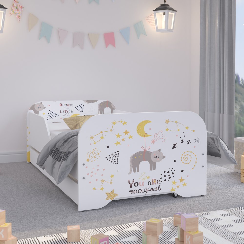 Patut cu mici indieni pentru baieti 160 x 80 cm