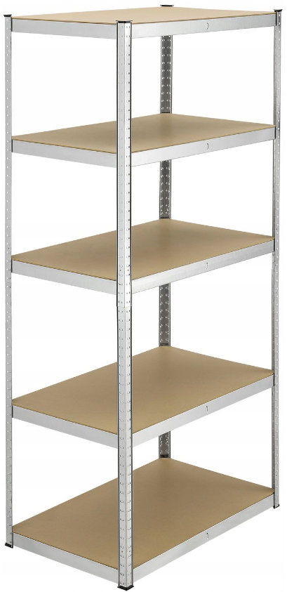 DomTextilu Stabilnýkovovýregáls5policami222x90x40cm 70641