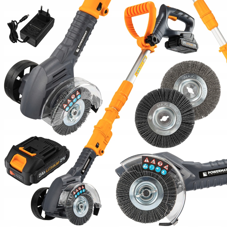 Akumulátorový čistič škár - 21V Li-Ion 2Ah, 100 mm