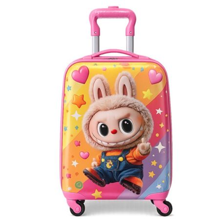 Dětský cestovní kufr LABUBU na kolečkách