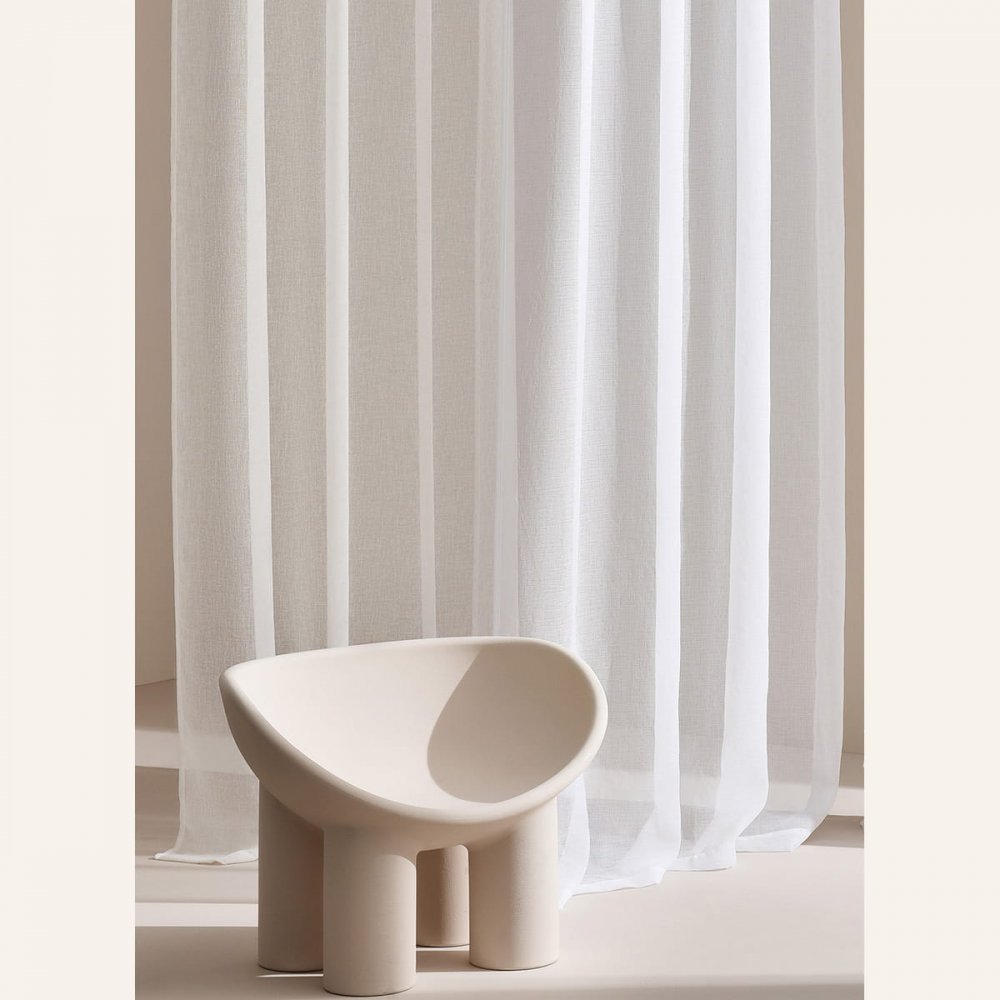 Perdea albă Sensia cu ochiuri 400 x 250 cm