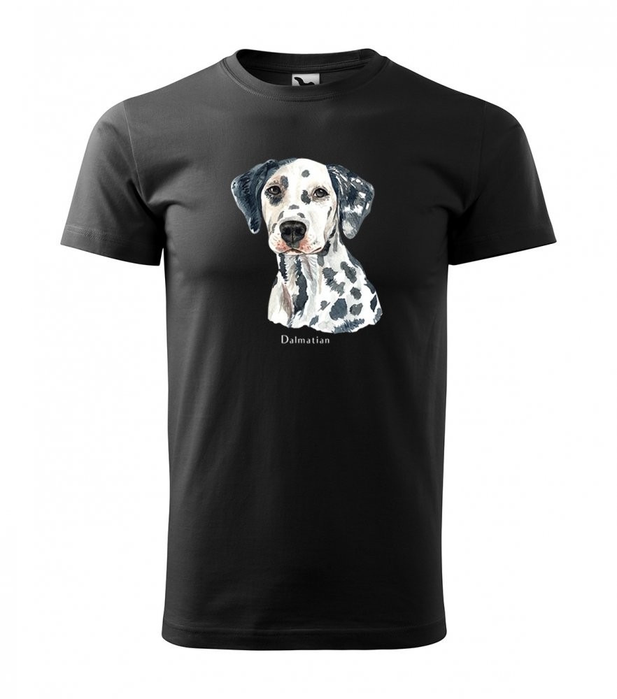 Trendy pánske tričko pre milovníkov psieho plemena dalmatínec Černá S