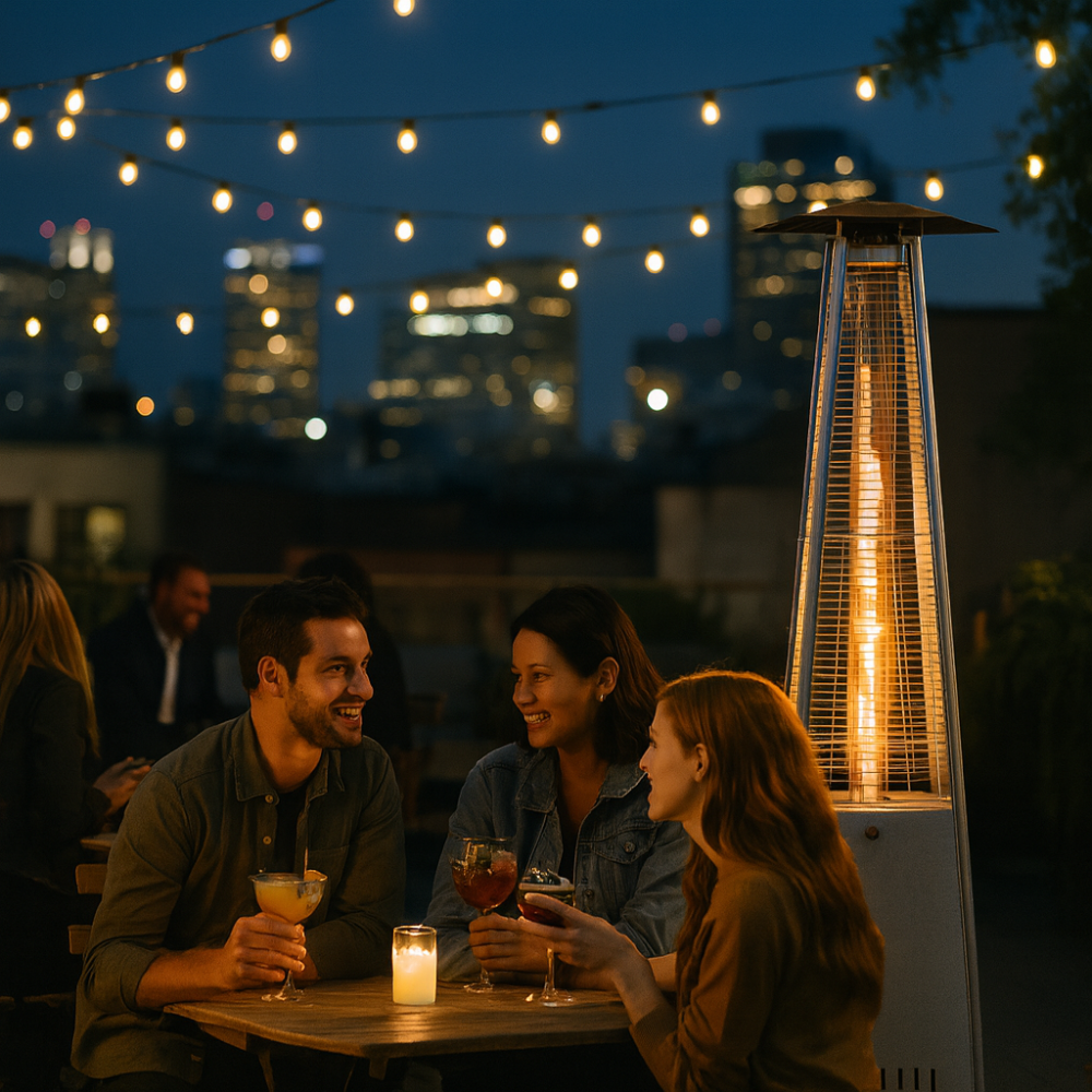 Încălzitor de terasă din oțel inoxidabil