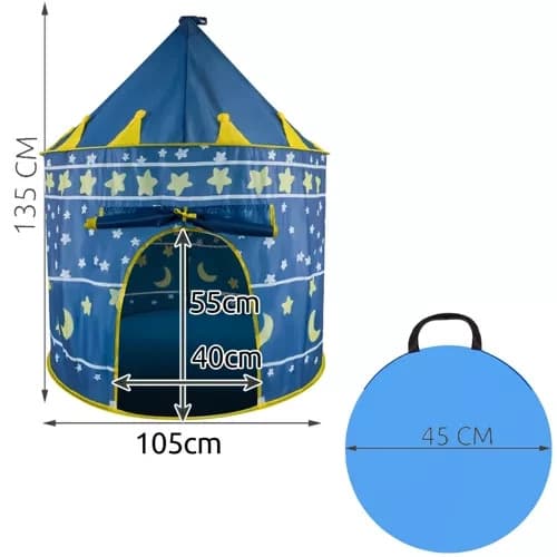 DomTextilu Detskýpalácovýstan135x105cm modrá MAX5900779950023