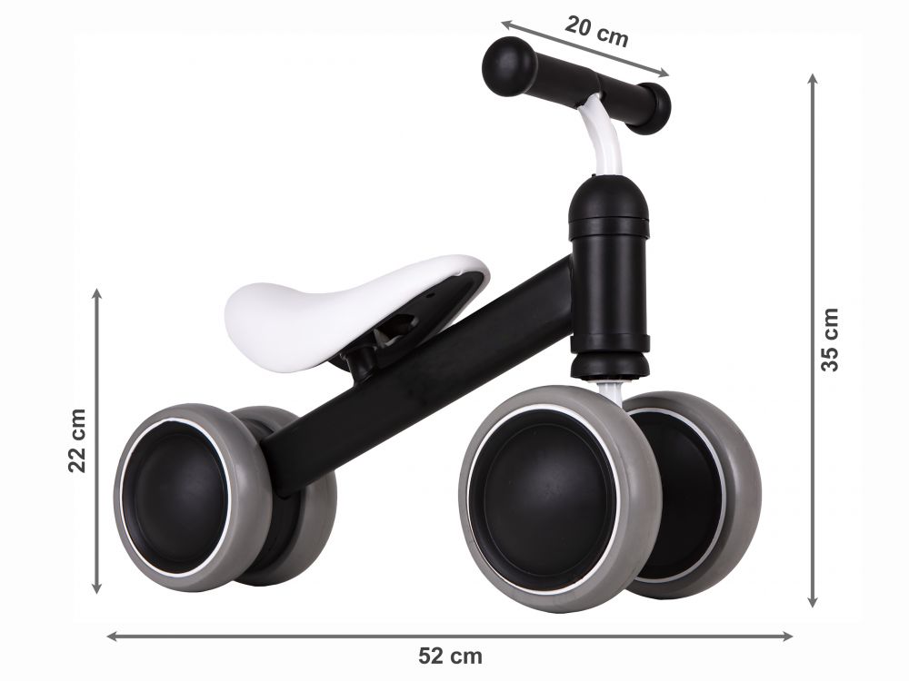 Bicicleta pentru copii în negru ECOTOYS