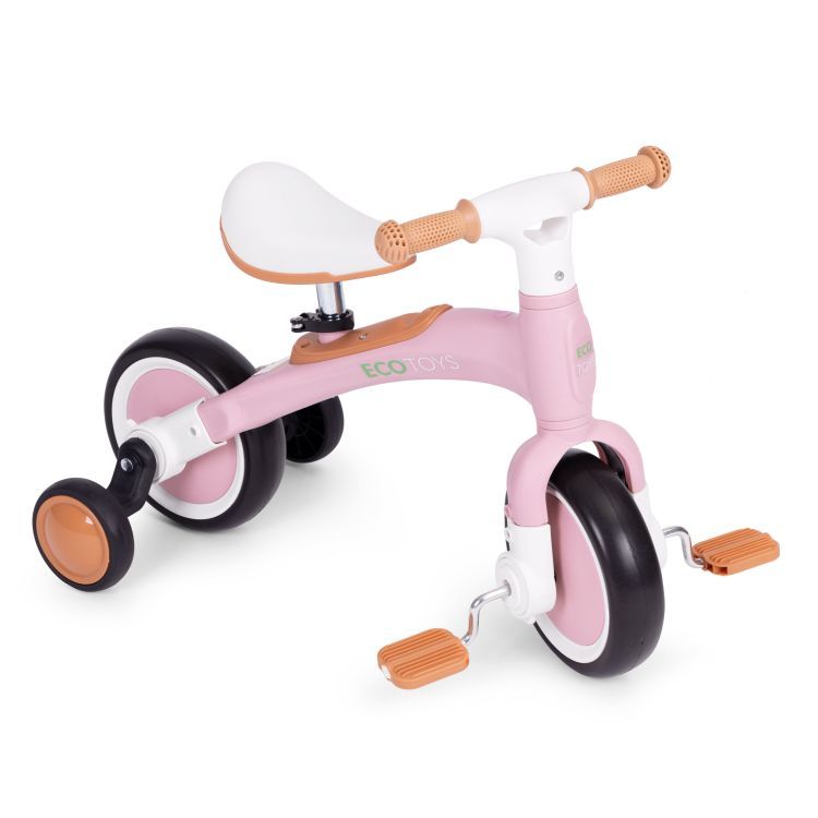 Scooter cu pedale roz