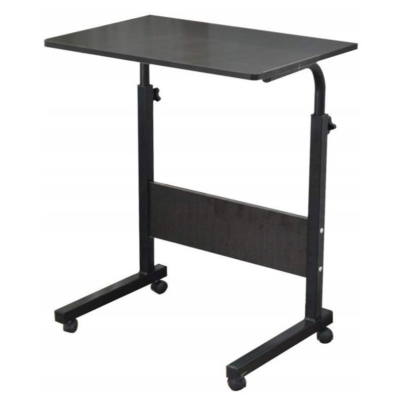 Masă mobilă pentru laptop, tabletă sau carte 80 x 40 cm Negru