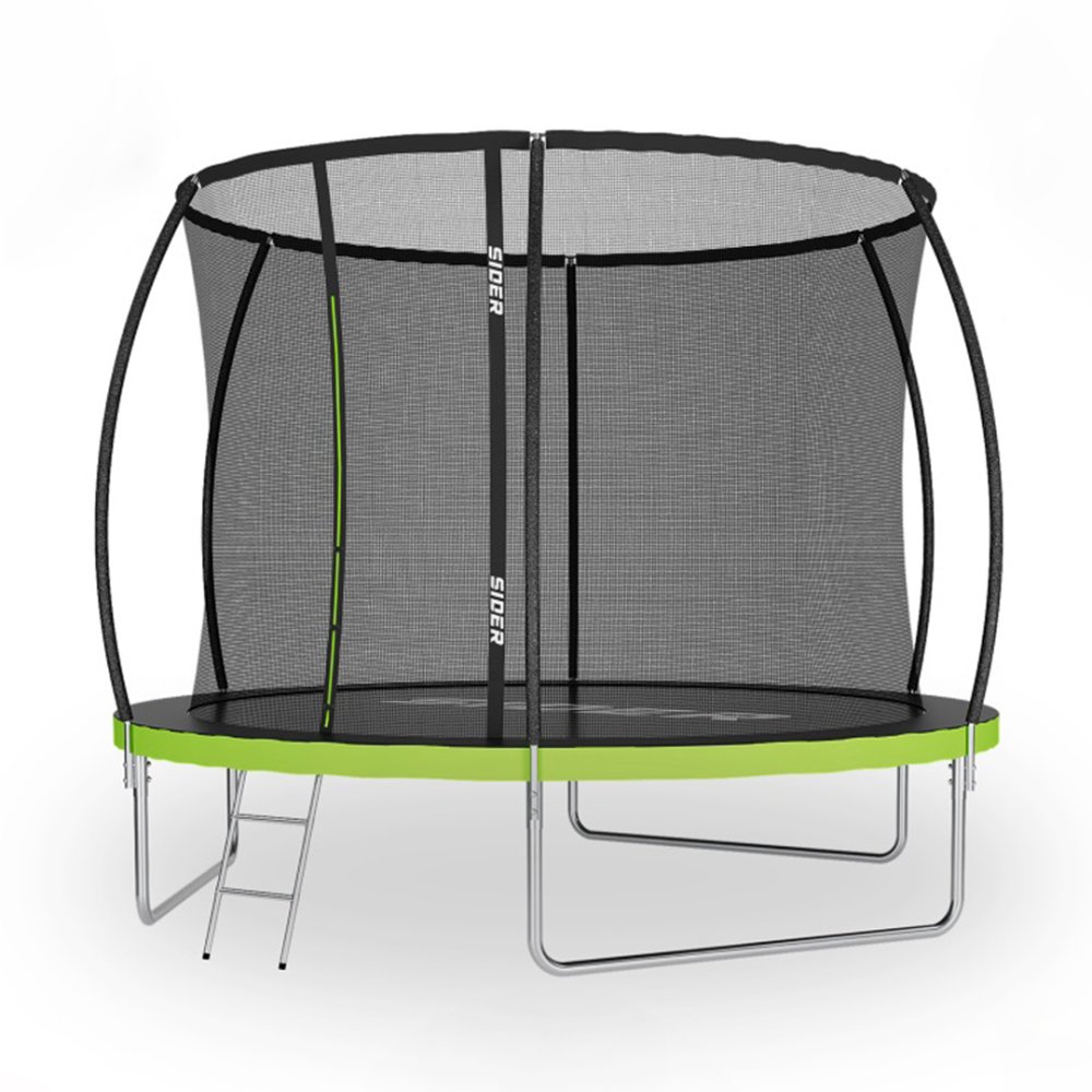 Trambulină de grădină pentru copii cu plasă și scară SIDER 8FT - diametru 252 cm