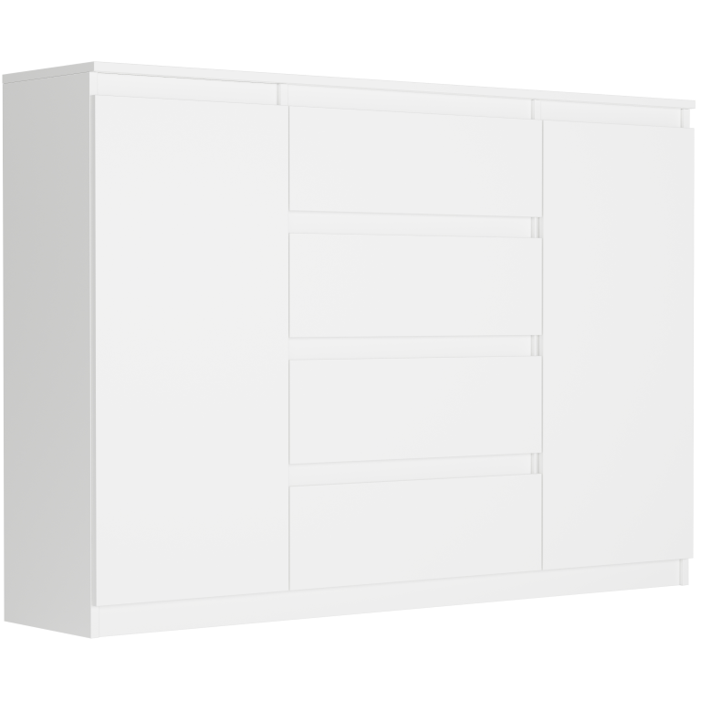 Comoda spațioasă R-140-S4 - diferite variante de culori Alb