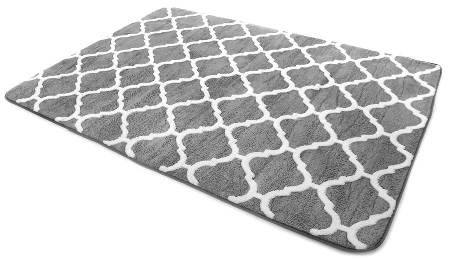 Domtextilu Moderné koberce v sivej farbe s ornamentom 120 x 170 cm 35871