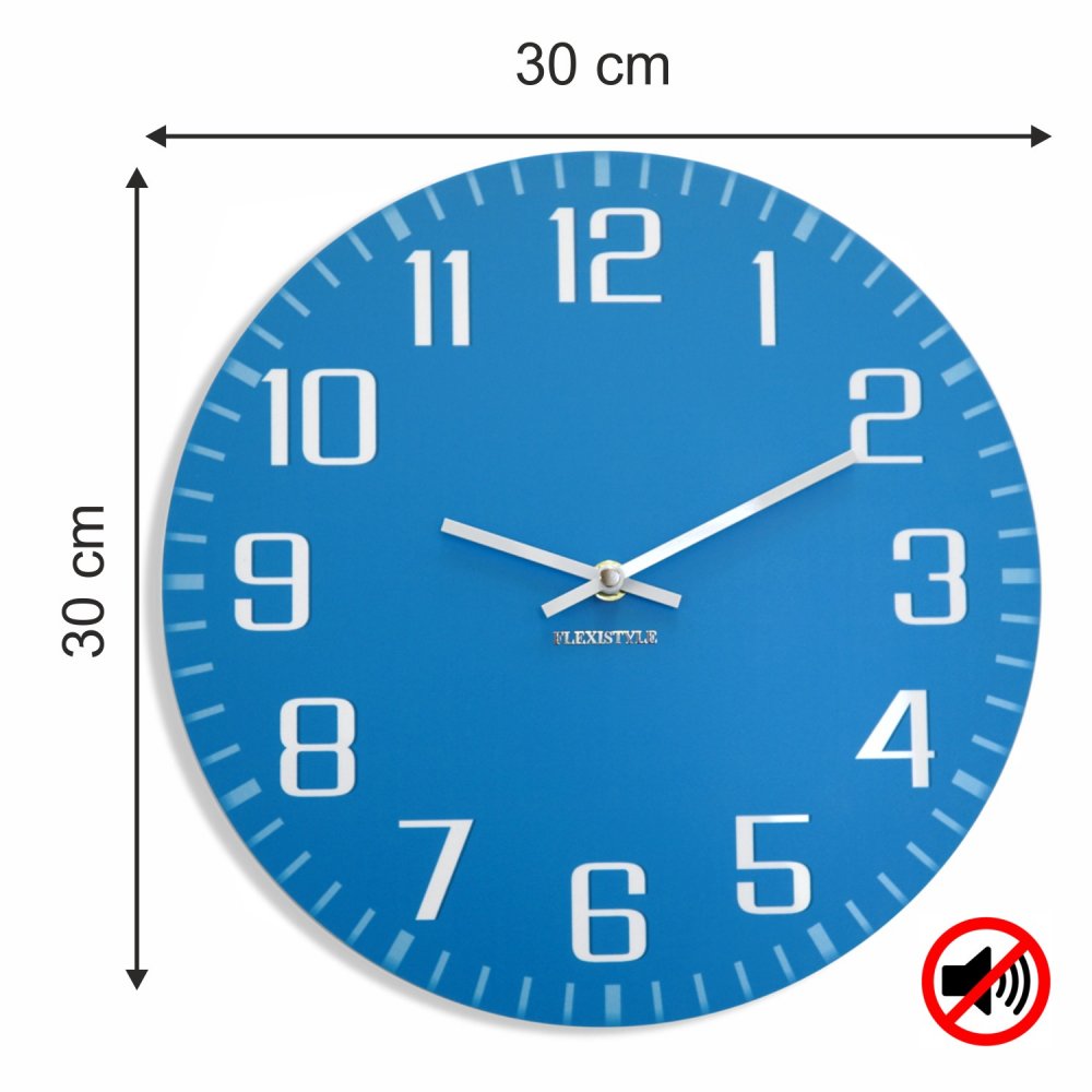 Ceas de perete modern albastru