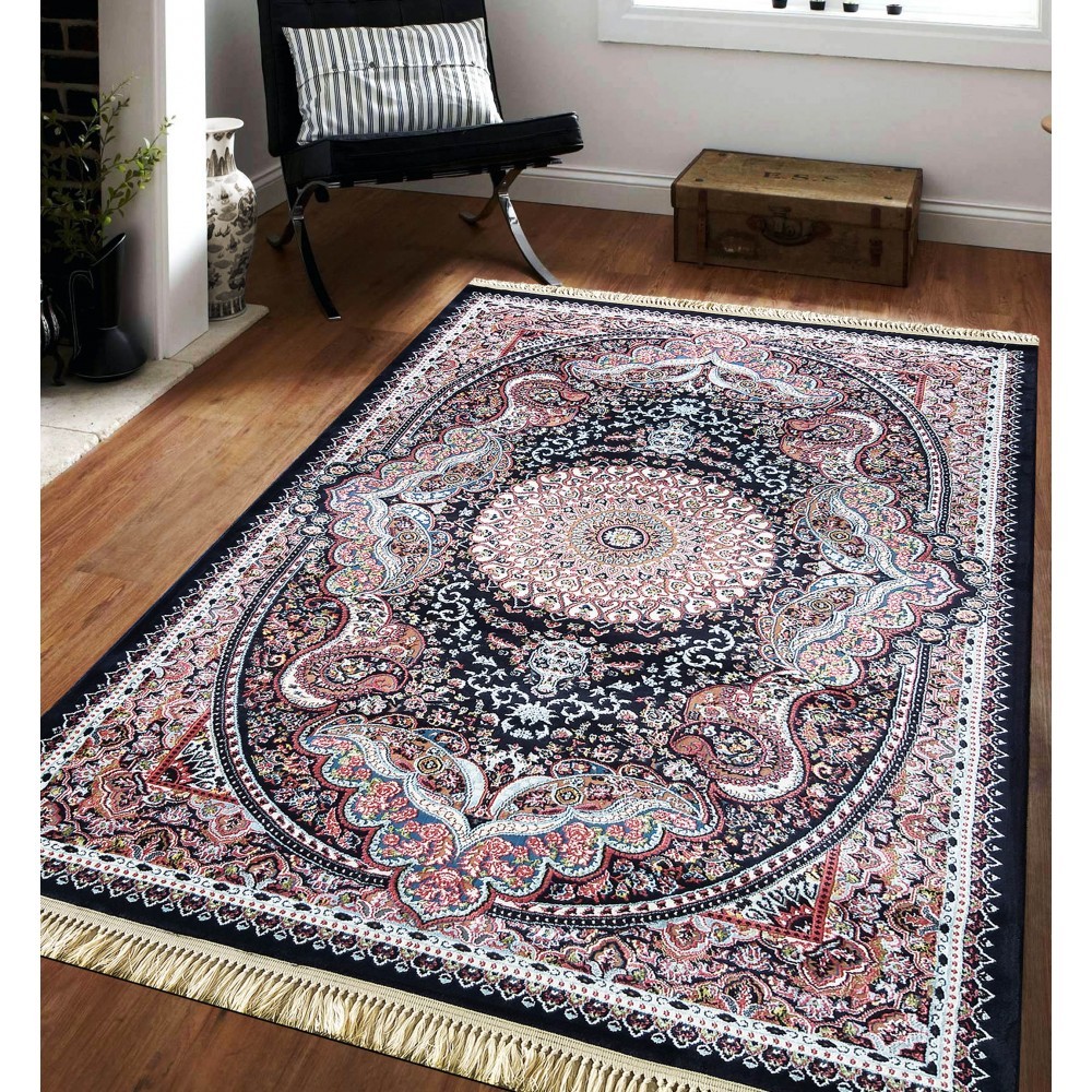 Vintage koberec s dokonalým červeným vzorem Šířka: 150 cm | Délka: 230 cm