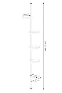 Raft telescopic pentru baie 166-213 cm