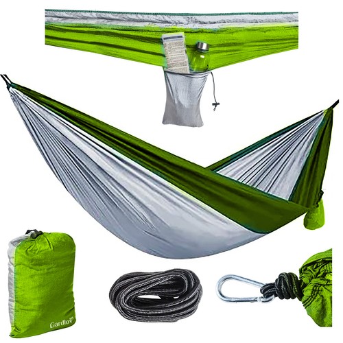 Hamac verde pentru camping