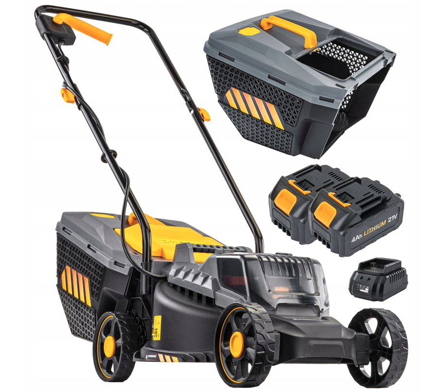 Akumulátorová kosačka s 32 cm nožom a 30 l košom PM-KSA-20M + dve batérie