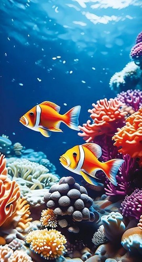 Prosop de plajă Coral reef 100x180 cm