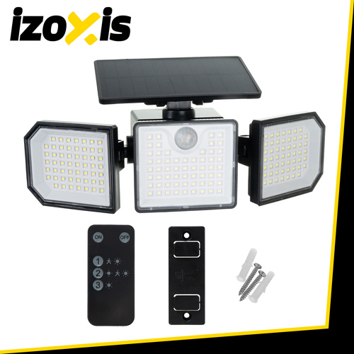 Solárnalampa167LED500lmspohybovýmasúmrakovýmsenzorom–IP65