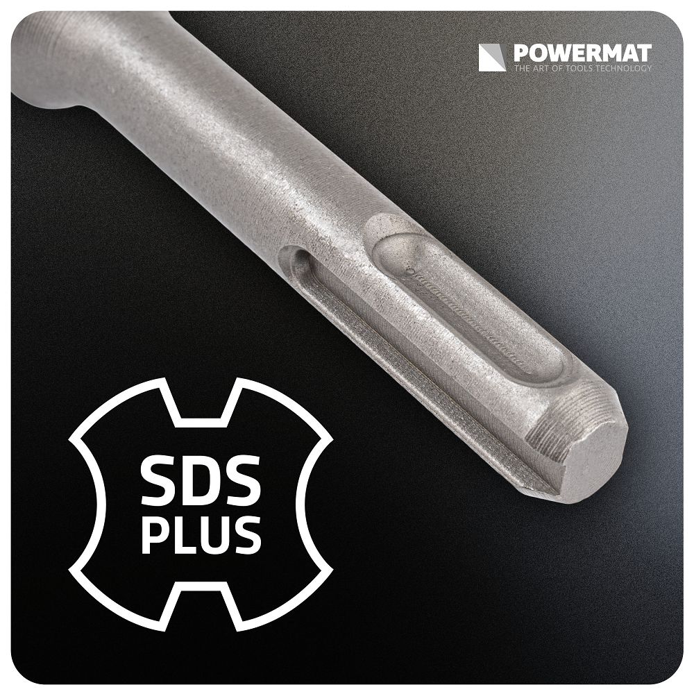 Sada sekáčov SDS Plus 5 ks do betónu – dláta a drážkovač do kladiva PM-ZD-5T