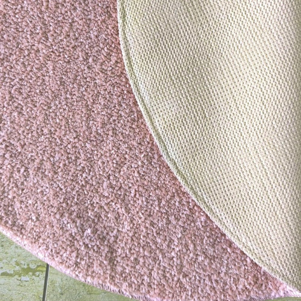 Covor rotund shaggy cu gramada mare roz Lăţime: 80 cm | Lungime: 80 cm