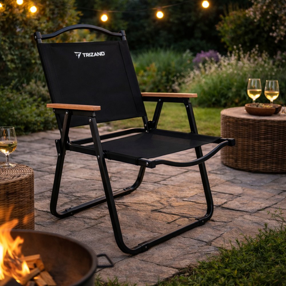 Scaun pliabil de grădină, de camping - scaun de grădină pentru balcon și terasă