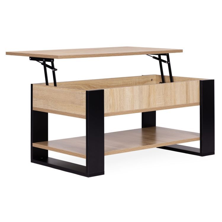 Rozkladacíkonferenčnýstolíksvýklopnoudoskou90cm 71114 prírodná