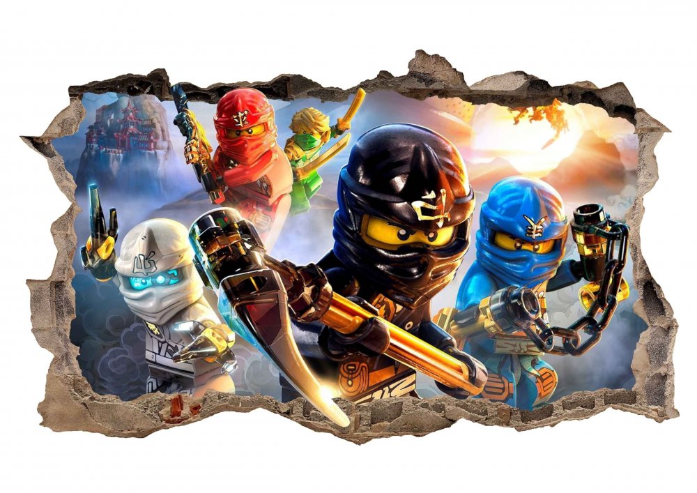 Autocolant de perete NINJA GO 47x77cm