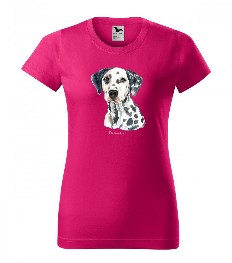 Moderní dámské tričko pro milovníky dalmatinů Ružová XS