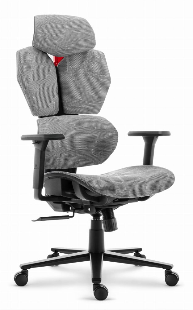 Scaun de birou pivotant textil ergonomic - HC-1010 GREY