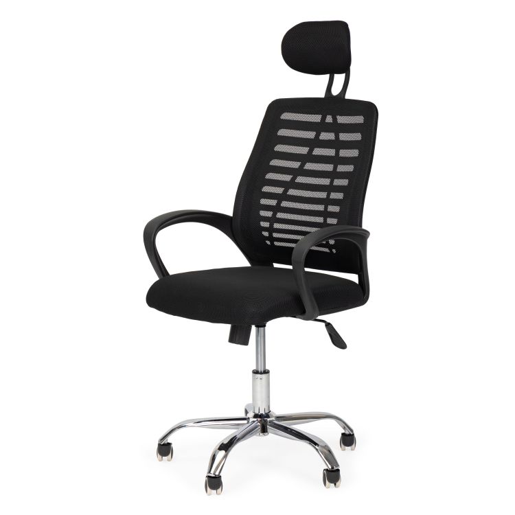 Ergonomickákancelárskastoličkavčiernejfarbe