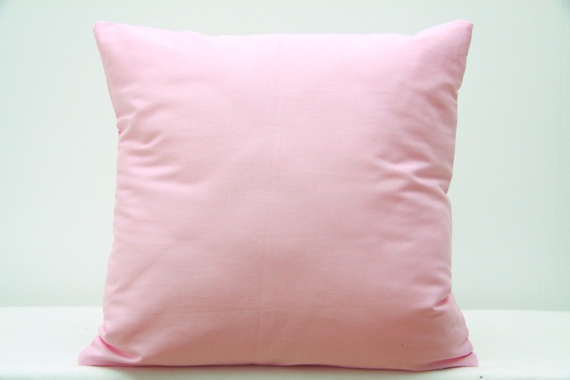 Bavlněný dekorační povlak na polštář ve světle růžové barvě 40x40 cm