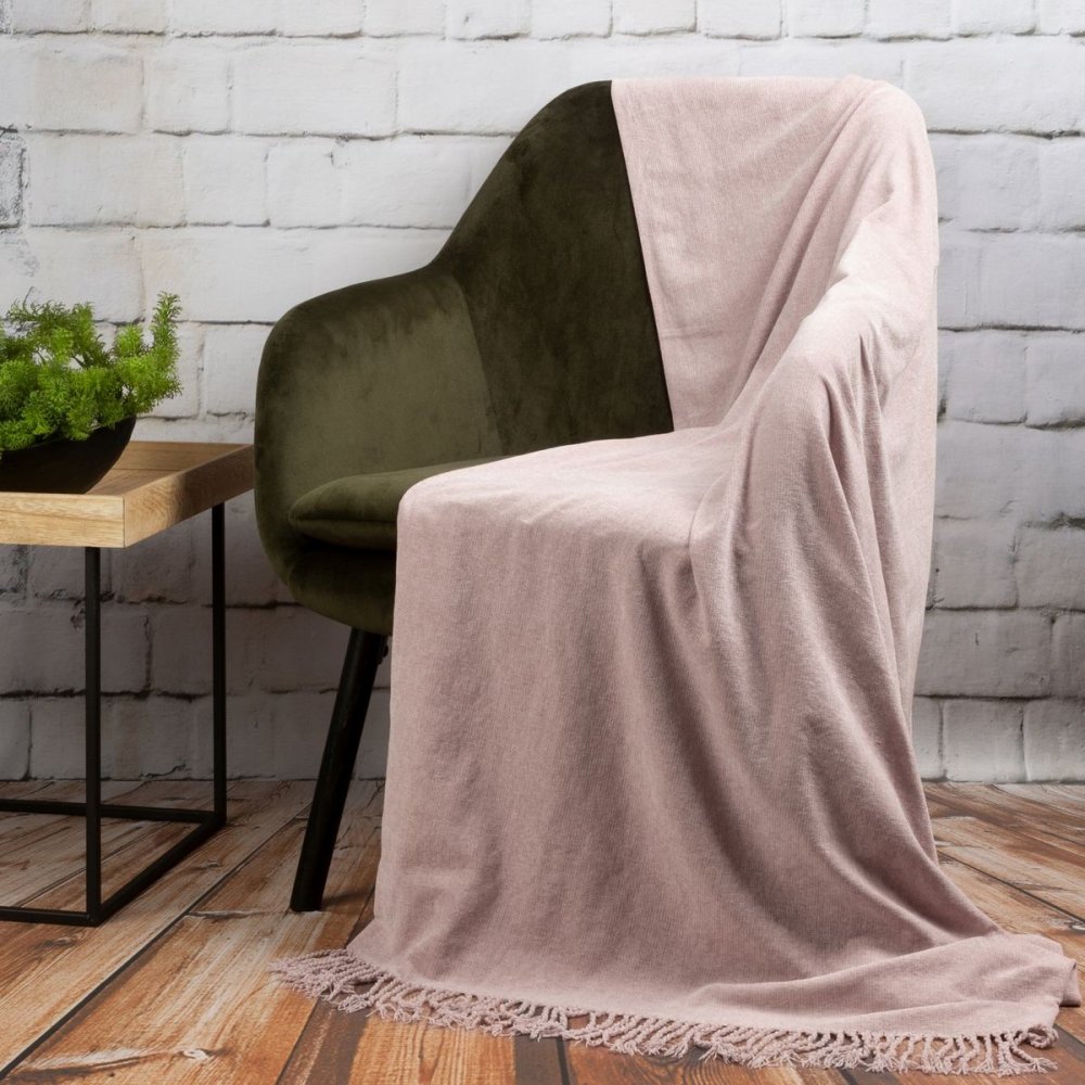 E-shop geniálnasvetloružováakrylovádekasozdobnýmistrapcami130x170cm 63493