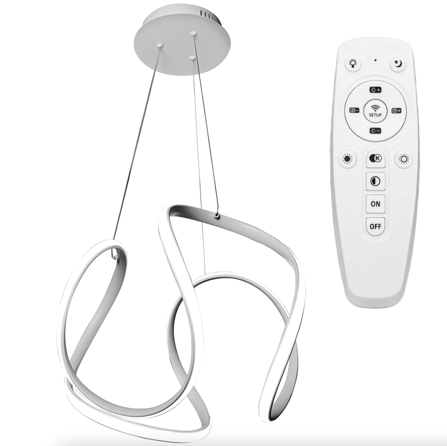 Plafonieră LED modernă elegantă cu telecomandă Alb