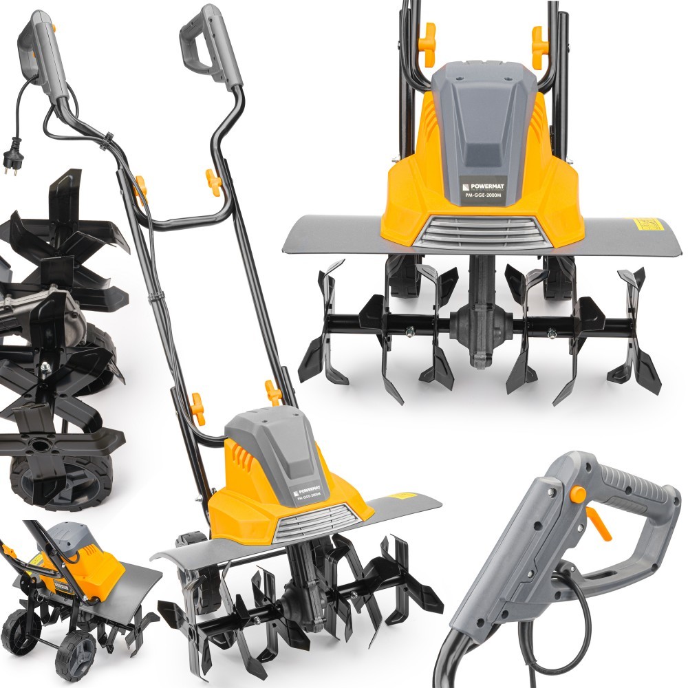 Elektrický kultivátor s výkonom 2000 W