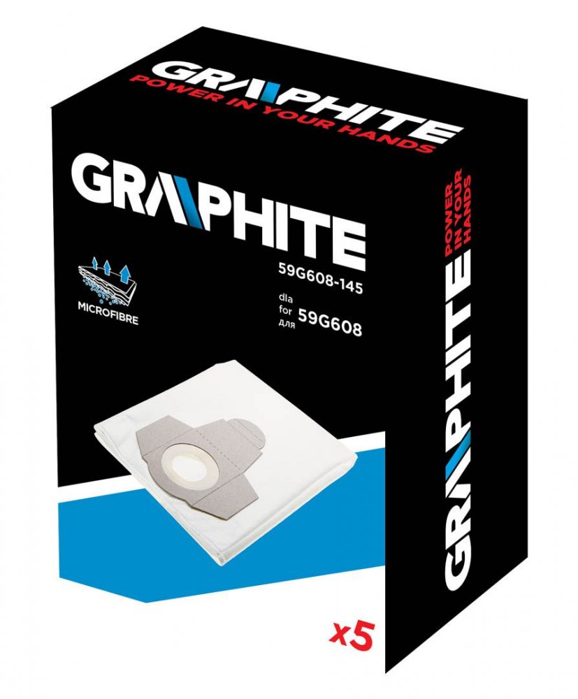 Saci pentru aspirator industrial 5 buc in pachet GRAPHITE