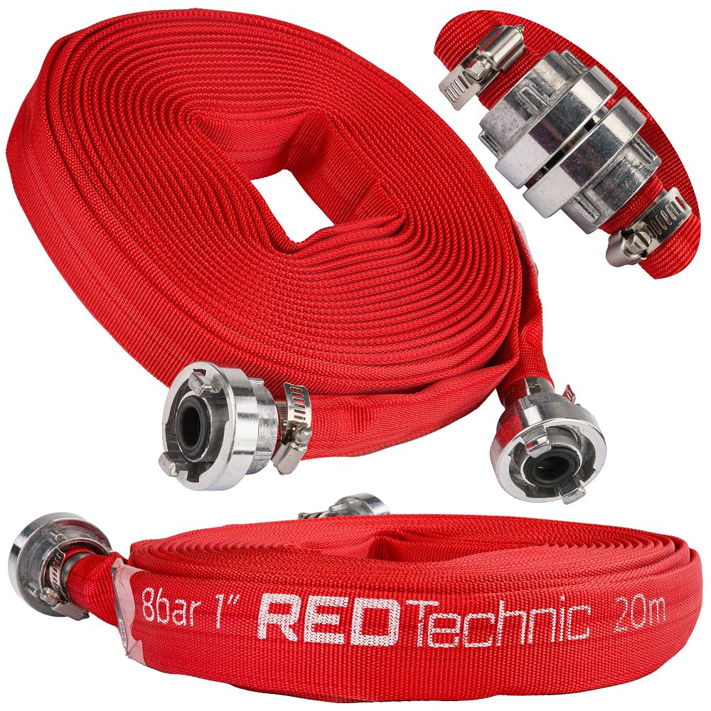 Furtun de incendiu pentru pompe 1&quot; 20 m 8 BAR RTWS0065