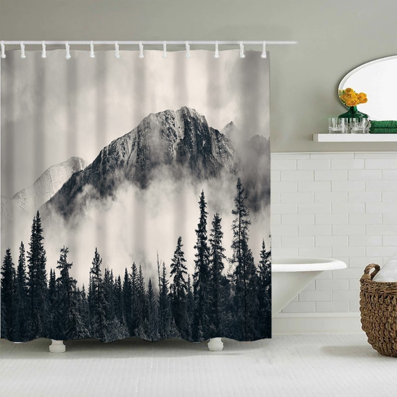 Textile perdea de duș perdea de baie 200 x 180 cm