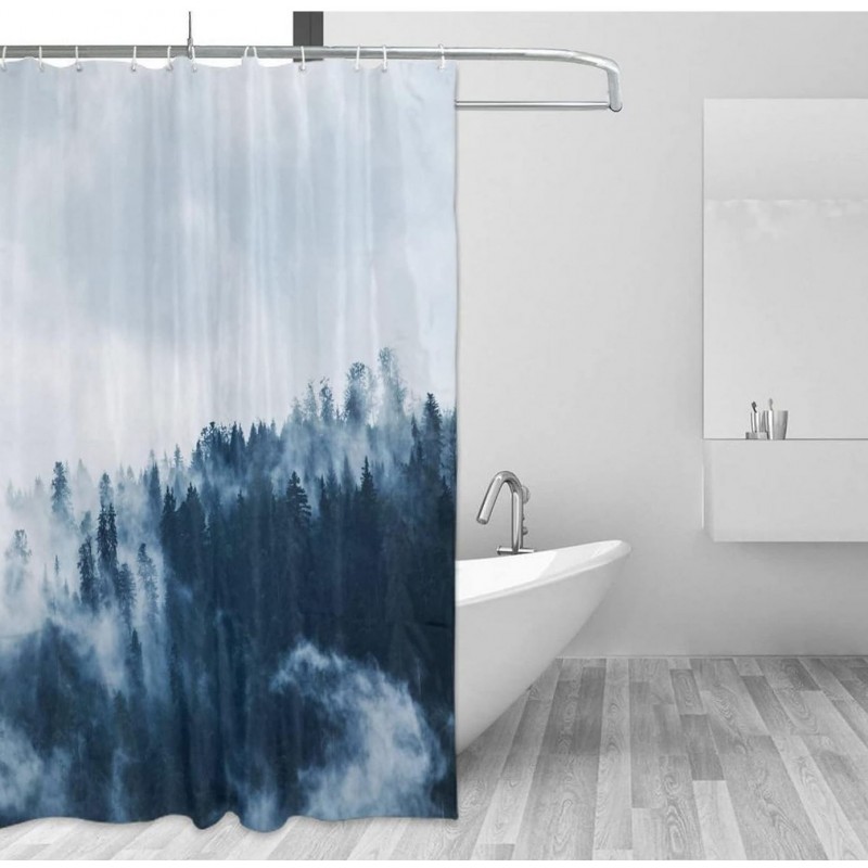 Perdea de duș cu dimensiuni de 200 x 180 cm